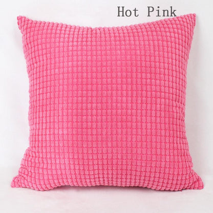 Soft Polyester Cushion Cover Corn Striped Pillow Cozy Throw Pillow Covers Cases for Couch Bed Sofa Ultra Soft Striped Cover Nordic Home Decor Throw Pillow Case Car Living Room Autumn Decoration